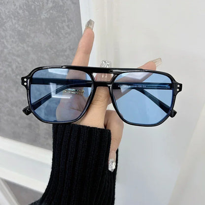 Elegant Square Sunglasses Women Men Casual Sun Glasses Female Male Fashion Mirror Vintage Outdoors Shades Oculos De Sol