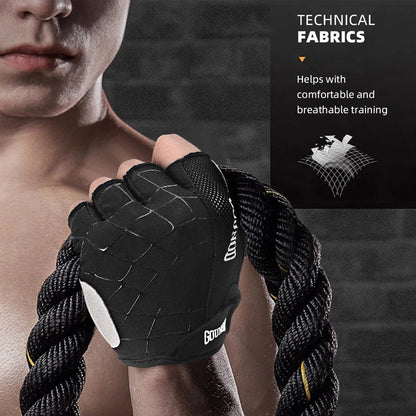 1 Pair Gym Gloves, Workout Gloves, Fingerless Gloves for Weightlifting, Lightweight Breathable Fitness Gloves, Sports Gloves