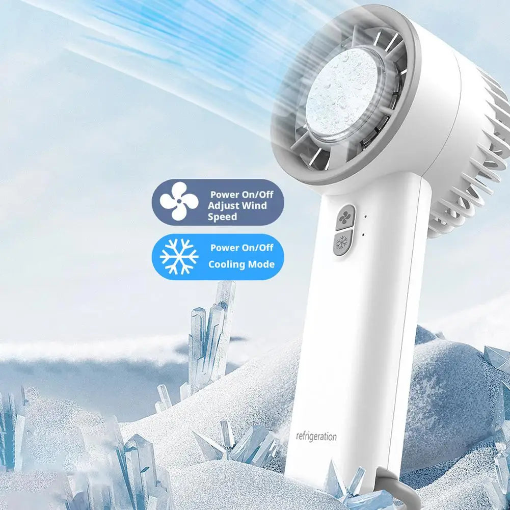 Portable High Speed Cooling Handheld Fan 18650 high-performance battery High Airflow with Outdoor Portable Fan