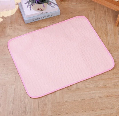 Pet Summer Cooling Mat, Ice Silk Sleeping Pad for Dogs & Cats, Breathable Latex Mattress, Anti-Slip Pet Bed for All Seasons