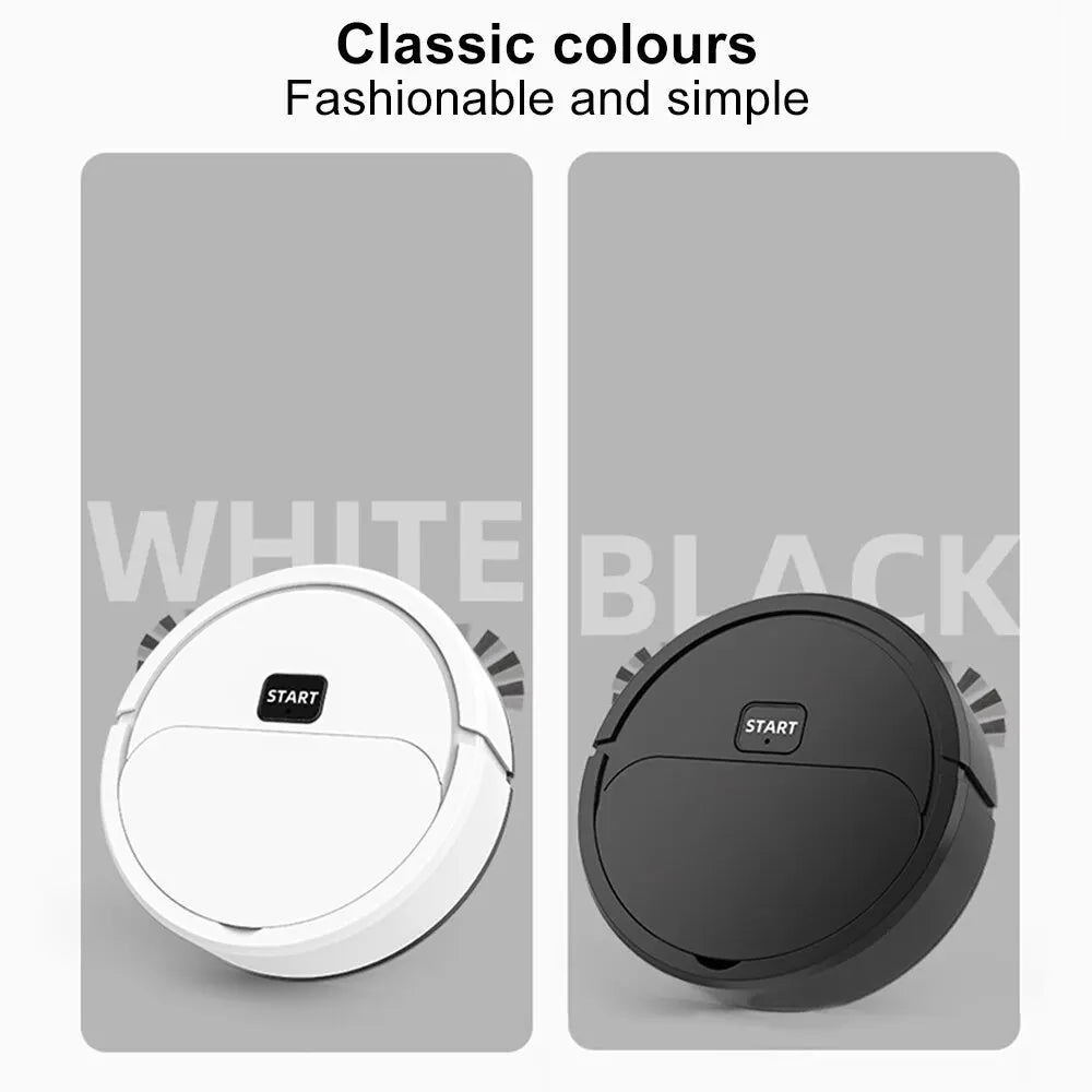 Robot aspirateur balai entièrement automatique, lave-sol, mini nettoyeur pour la maison, Lazybones, balai intelligent 3 en 1