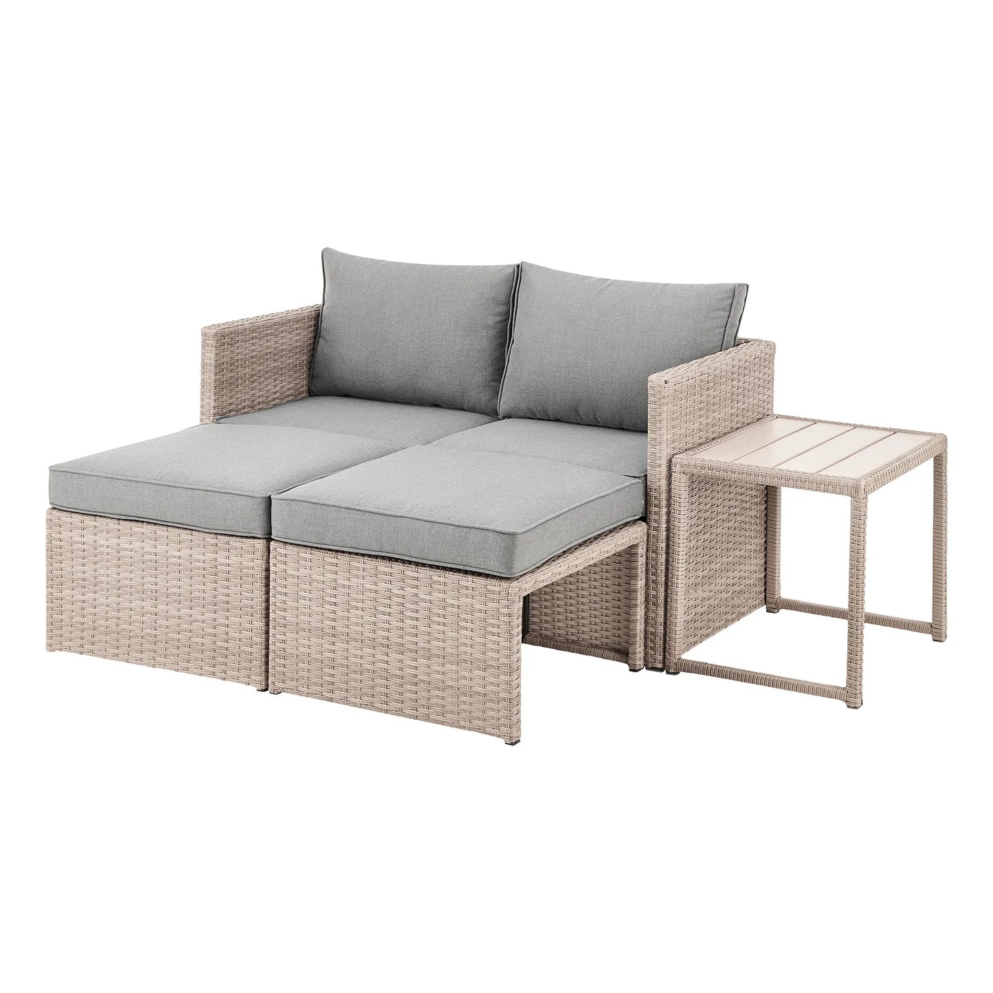 Outdoor Dining Garden Furniture Set Sun Lounger & Sofa for Hotel Park Courtyard Apartment Workshop-Stylish Outdoor Living