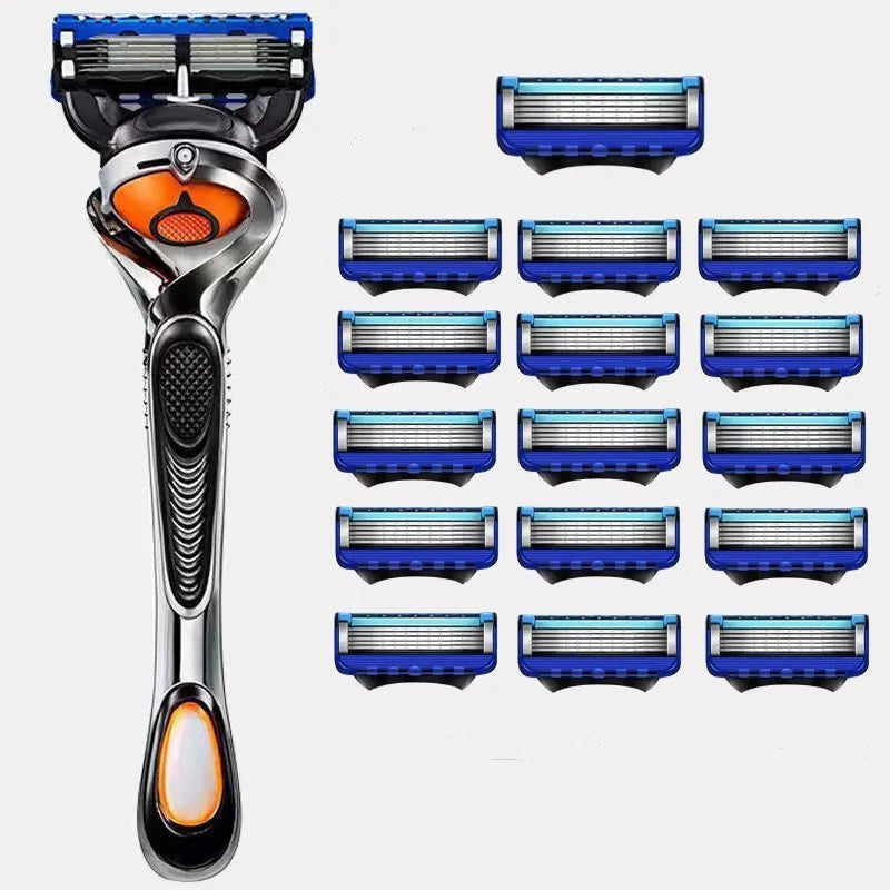 5-layer shaving blade, five manual shaving blade, imported blade, universal replacement blade head, men's cleaning and washing