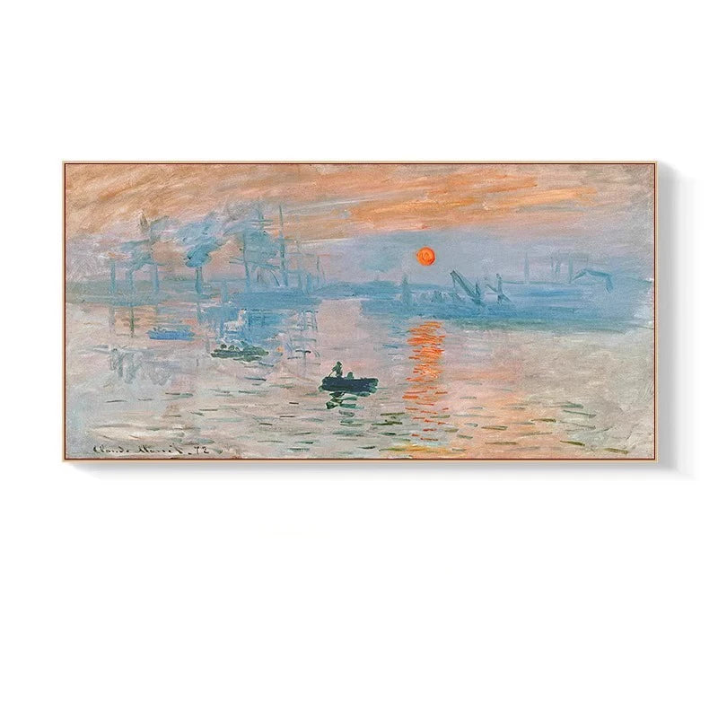 Impressionist Monet Van Gogh Famous Paintings Bedroom Wall Decor Mural Hotel Landscape Canvas Posters and Prints Room Picture