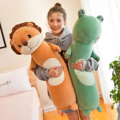 2025 New Pillows for Bedroom Soft and Comfortable Soft Long Sleeping Pillow Delicate and Smooth Cute Animal Cylindrical Pillow