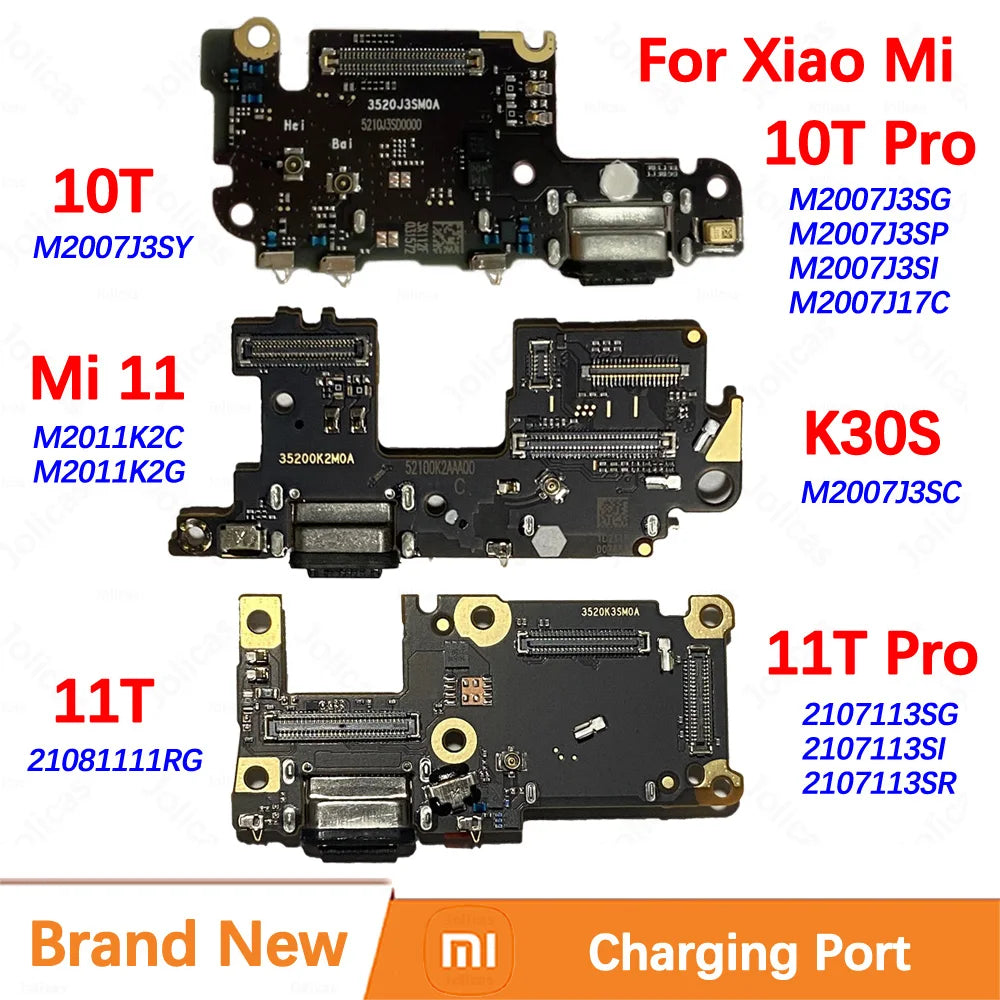 100% Brand New Original Charging Port For Xiaomi Mi 11 11T Pro 10T Quick Fast USB Charger Dock Board Connect Flex Redmi K30S