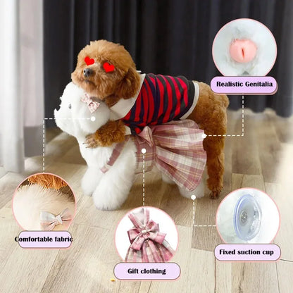 Soft Silicone Puppy Sex Toys Small Breeds Plush Toys Sensory Toys Pet Supplies Pet Dog AccessoriesTraining Aids and Behavior