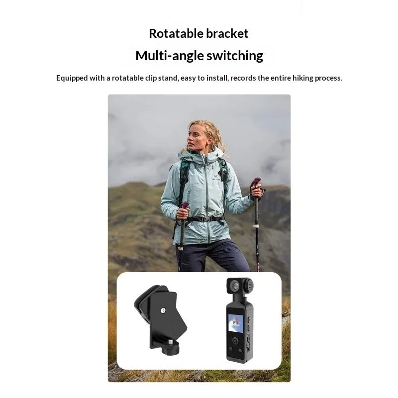 5K Action Camera with Anti-Shake - 270° Rotatable Lens, 1.33" Screen, WiFi, External Mic for Vlog/Outdoor