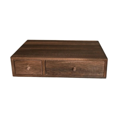 Wood Desktop Organizer Office Supplies Organizer with Drawer Versatile Cosmetic
