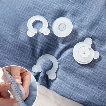 4Pcs/Set Comforter Grippers Bed Duvet Donuts Quilt Covers Sheet Holders Gripper Blankets Sheet Accessories Fastener Clips Clamp