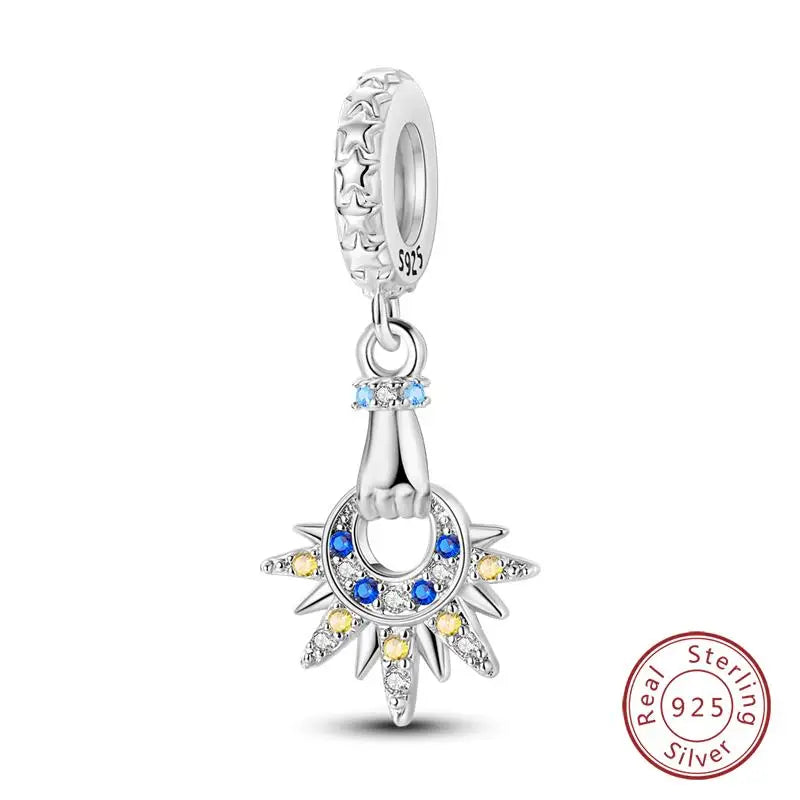 Original 925 Sterling Silver Charms Beads Winter Snowflake Snowman Igloo Penguin Pendant Fit Bracelet Women Jewelry Gift