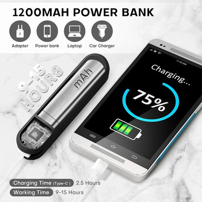 Portable Mini Handheld Fan, Small Pocket Fan, USB Rechargeable Personal Fan with Power Bank, Travel Essentials for Women