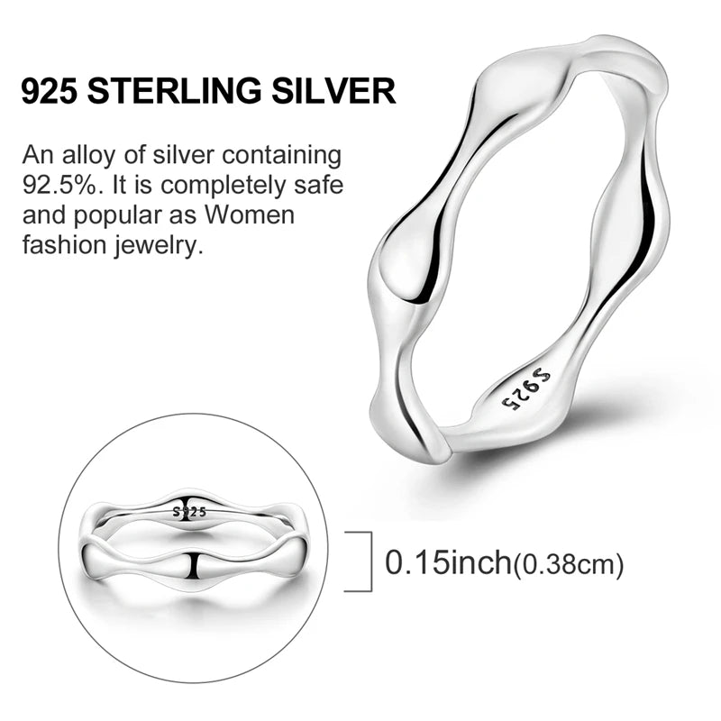 Hot Sale 925 Sterling Silver Ring Eye Plam Frefly Stars Heart Rings For Wedding Women Girls Jewelry Anniversary