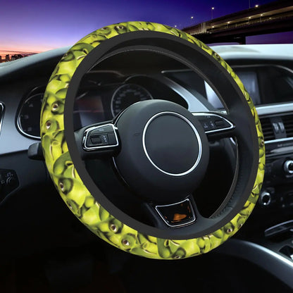 Steering Wheel Cover Shreks Meme Collage Universal Braid On The Steering Wheel Cover Car-styling Elastische Automobile Accessory