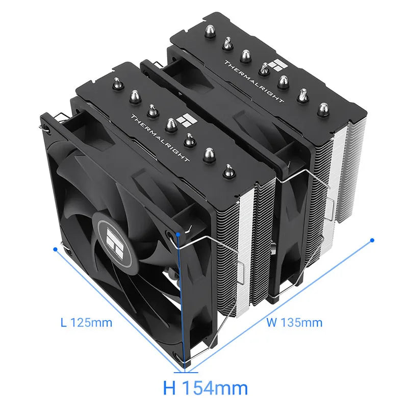 Thermalright PS120 SE CPU Cooler 7Heat Pipes Dual Towers Double Fans PC Air Radiator Heatsink Intel 1700 1200 115X AMD AM4 AM5