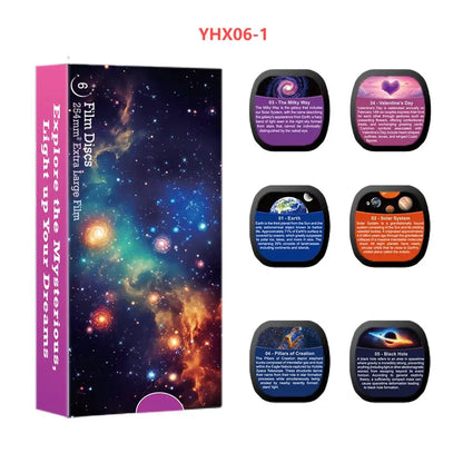 Star Projector Night Light Disc Planetarium Projector Disc 4K HD Galaxy Projector Light Disc - 6 Pack (Projector Not Included)