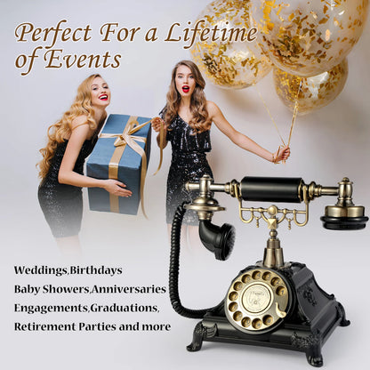 Audio Message Book Birthday Party Voice Retention Commemorative Telephone Blessings Recording Telephone Wedding Guest Book Alter