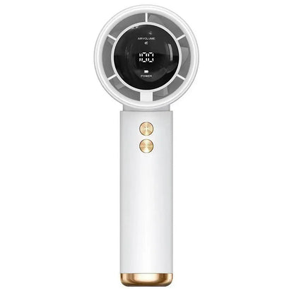 Mini Handheld Fan USB Fast Charging Portable Air Calculating Fan Mute Personal Highspeed Fan for Travel Outdoor Activities