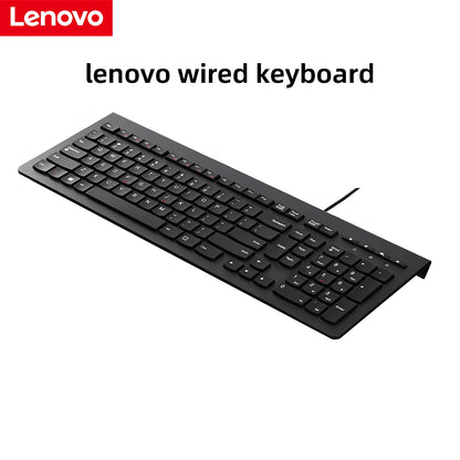 Lenovo Wired Keyboard with Red Trackpoint, USB Plug & Play, Scissor Switch Keys for Business Office Laptop Desktop