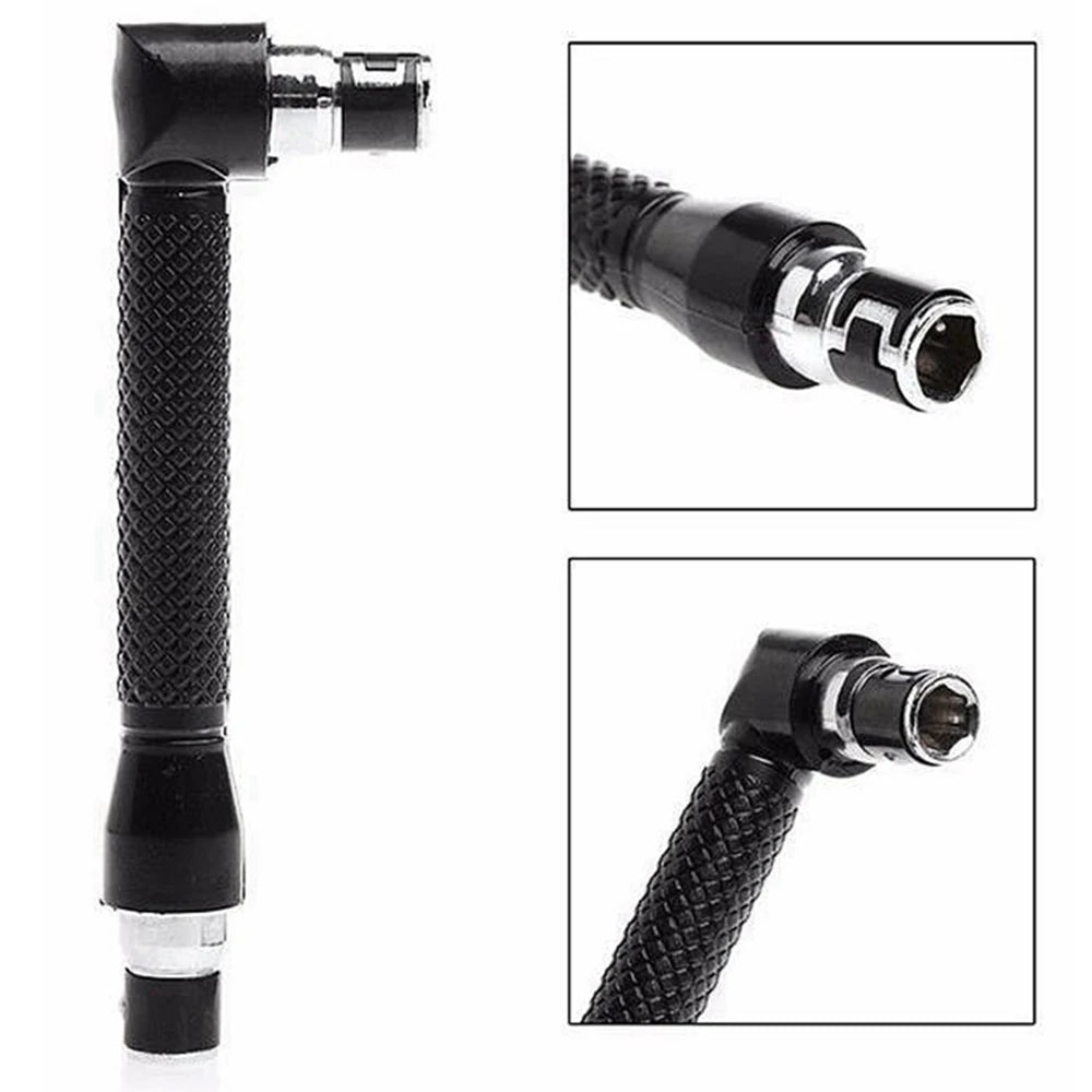 Black L type 1/4 hexagon screwdriver bit 90 °  double-end handle 6.35mm wrench tool