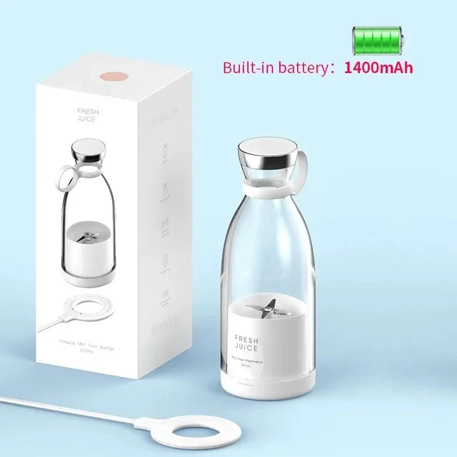 Wireless Charging 4 Blades Electric Juicer Mini Portable Blender Fruit Mixers Extractors Multifunction Juice Maker Machine
