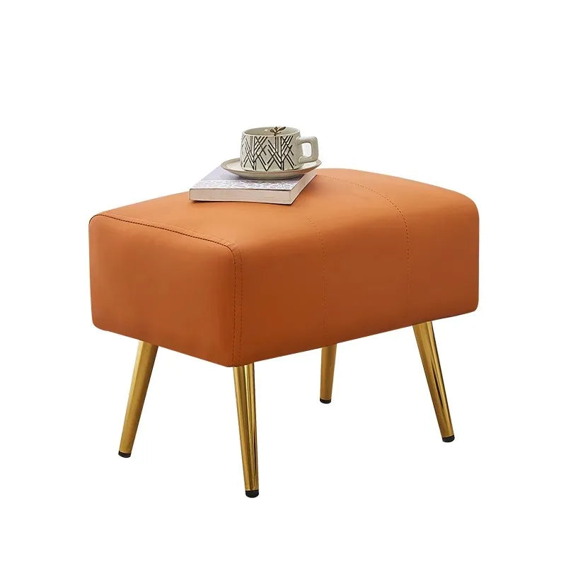 Shoe changing stool   leather   comfortable    anti slip plus wear resistant   stable four corners    good resilience    extra s
