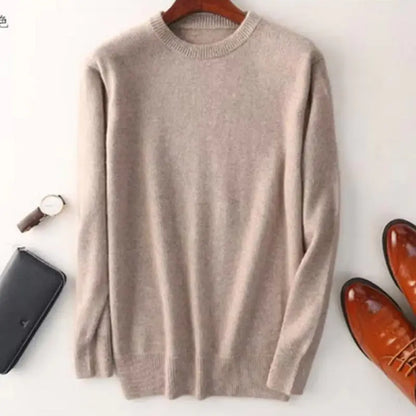 Cashmere Cotton blend sweater men pull homme 2025 autumn winter sweter clothes sueter hombre man pullover sweaters