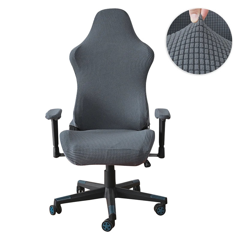Simple Home Gaming Chair Cover Universal Computer Game Competitive Chair Seat Backrest Armrest Elastic Swivel Chair Covers Home