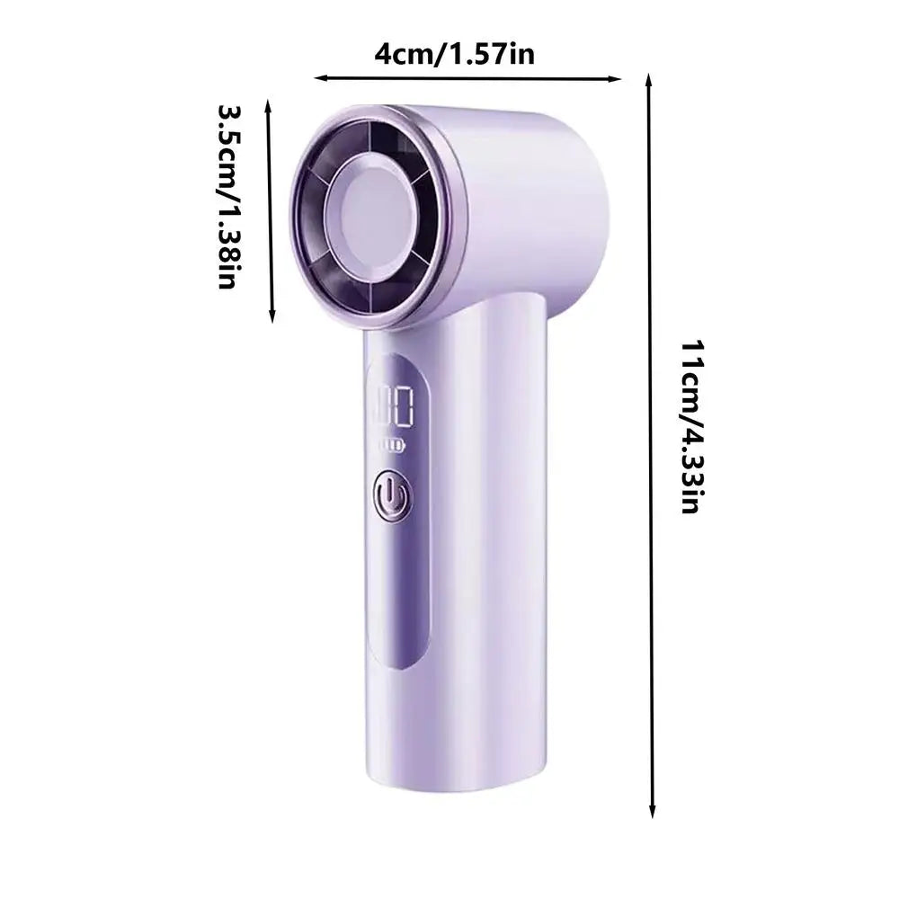 Portable Fan For Travel Mini: Small Pocket Handheld Fan Personal Rechargeable Turbo USB High Speed Keeping Cool In Hot Weather