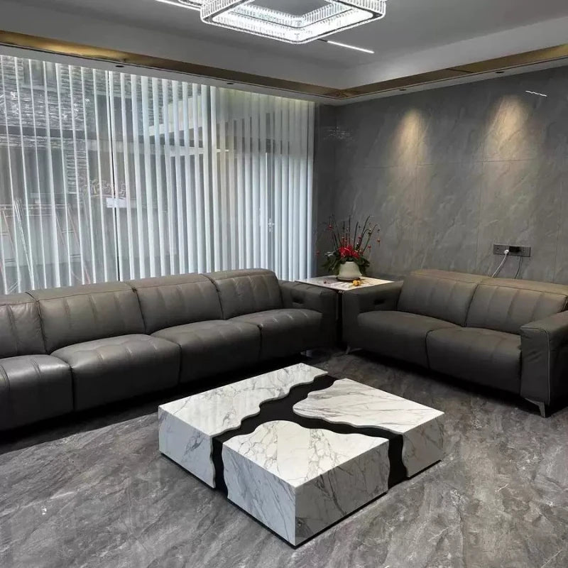 Modern Luxury Coffee Table Marble Coffee Table Living Room Home Minimalist Aesthetic Mesas De Centro Para Sala Home Furniture