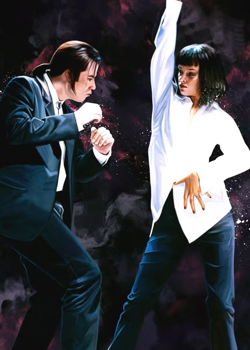 Modern Painting Posters and Prints Movies Pulp Fiction Canvas Painting Wall Art Pictures for Home Living Room Decor Cuadros