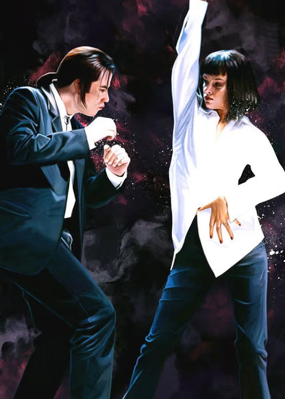 Modern Painting Posters and Prints Movies Pulp Fiction Canvas Painting Wall Art Pictures for Home Living Room Decor Cuadros