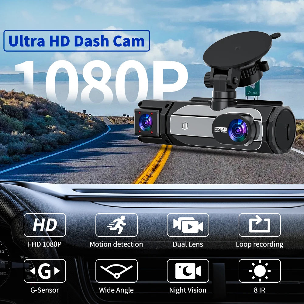Dash Cam For Cars FHD1080P Driving Recorder Car Camera DVR Night Vision Video Recorder Built-In Wi-Fi Tachograph Auto Parts