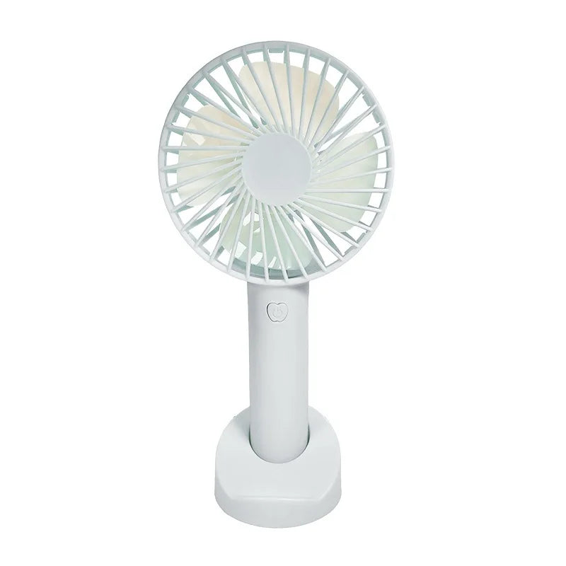 Portable Fan Mini Handheld Fan Portable USB Rechargeable Handheld Fan Summer Cute Cartoon Outdoor Adventures Cooling Comfort