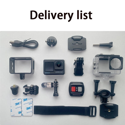 CERASTES Action Camera 5K 4K 60FPS WiFi Anti-shake Dual Screen 170° Wide Angle 30m Waterproof Sport Camera with Remote Control