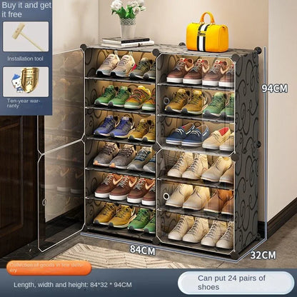 Shoe Rack Storage Shelf Shoes Entrance Hallway Furniture Cupboards Splicing Dustproof Transparent Box Organizador De Zapatos