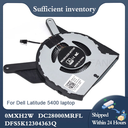 Genuine New For Dell Latitude 5400 0MXH2W EG50050S1-CF00-S9A DC28000MRFL DFS5K12304363Q DC5V 0.50A Laptop CPU Cooling Fan