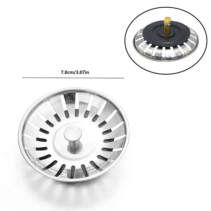 Kitchen Sink Stainless Steel Filter Sewer Mesh Strainers Disposable Sink Filter Mesh Bags Bathroom Floor Drain Hair Waste Filter