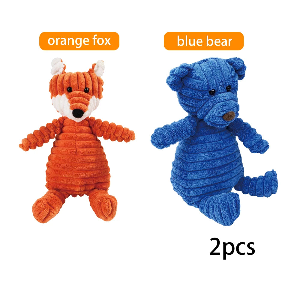 Dog Cat Companion Toys Durable Plush Speak Out Relieve Boredom Doll Fox Doll Comfort Companionship Cat Pet Supplies