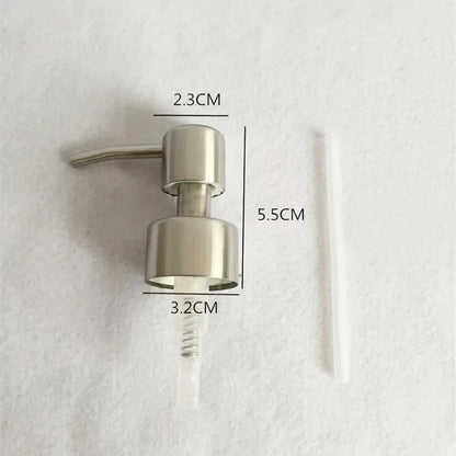 Hand Liquid Soap Pump Dispenser Nozzle for Bathroom Kitchen Stainless Steel Foam Sink Liquid Soap Nozzle Bathroom Accessories