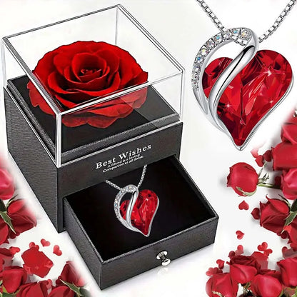 Ladies' Necklace Jewelry Gift Set,for Daily Wear, Gifting, Mother,Grandmother,Wife,Girlfriend Birthday Anniversary Romantic Gift