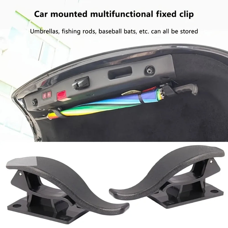 1/2PCS Self-Adhesive Car Umbrella Holders Trunk Storage Organizer Hook Umbrella Mounting Bracket Interior Auto Accessories