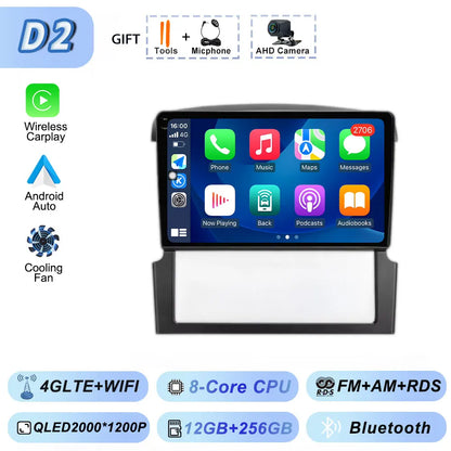 GPS Navigation for Kia Sorento BL 2002-2011 Car Radio Stereo Multimedia Video Player Android 15 Wireless Carplay Android Auto BT