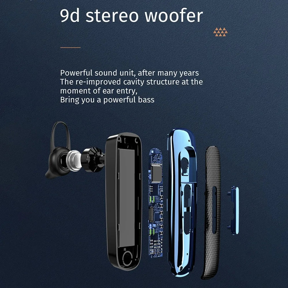 Ear Hook E1 Wireless Bluetooth Earphone Earbuds Mic Business Headphones Hi-Fi Stereo Single E1 Bluetooth Headset Sports