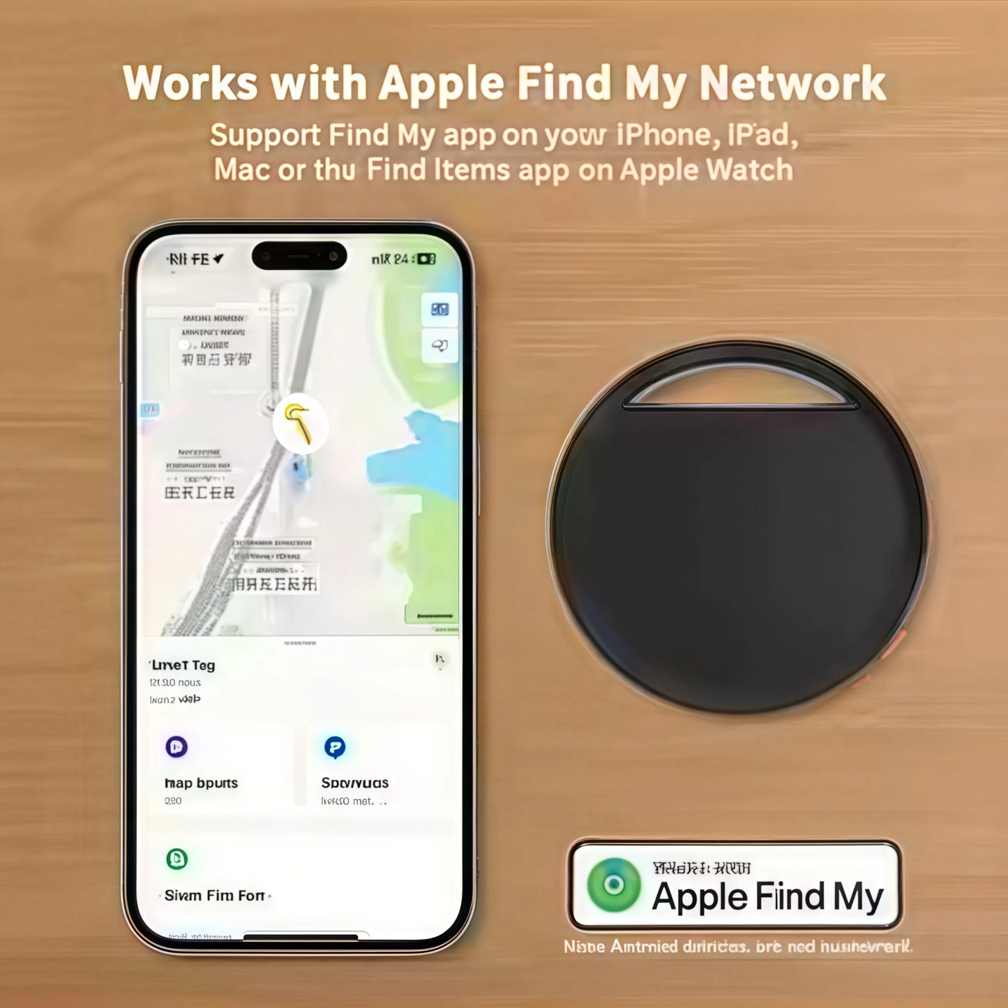 AirTag Bluetooth Tracker|IPX5 Waterproof|Find My iPhone Compatible | for Keys, Pets, Luggage, Elderly & Kids | Mini GPS Locator