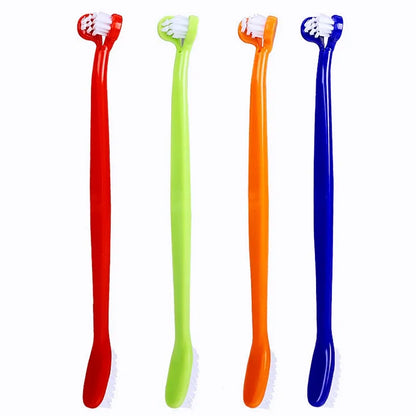 Dog Toothbrush Double-head Dogs Toothbrushes Oral Care Dog Teeth Cleaning Small Pet Mouth Cleaning Cat Toothbrush Pet Products