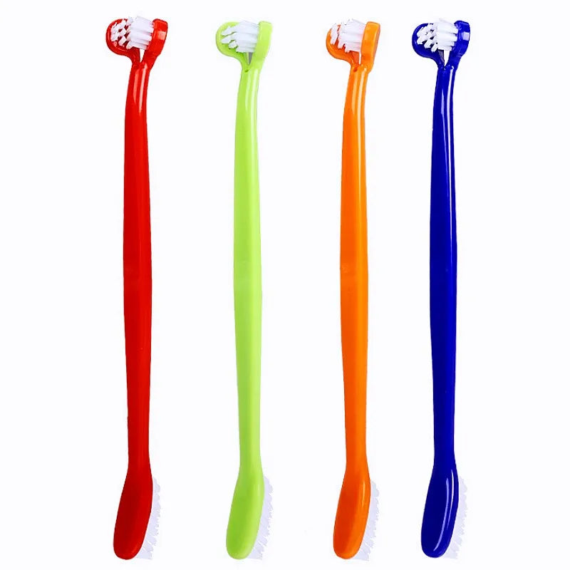 Dog Toothbrush Double-head Dogs Toothbrushes Oral Care Dog Teeth Cleaning Small Pet Mouth Cleaning Cat Toothbrush Pet Products