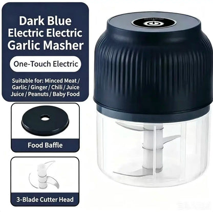 Mini Electric Garlic Masher Crusher Wireless USB Rechargeable Vegetable Chopper Garlic Crusher Food Chopper Kitchen Gadgets New