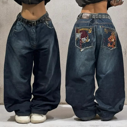 European and American Fashion Simple Stretch Jeans Women's Y2K New Fashion Harajuku Goth Sexy Slim Casual Joker Pants Streetwear