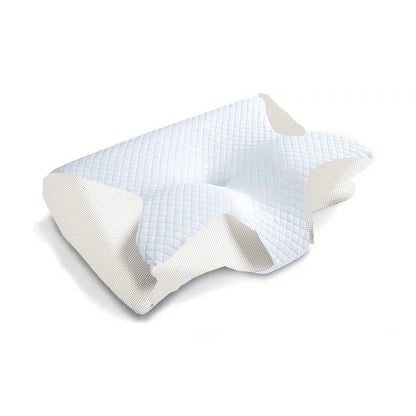 1 Stück Nackenstützkissen aus Memory-Schaum, 2-in-1 ergonomisches orthopädisches Konturkissen gegen Nackenschmerzen, konturiertes Stützkissen, Nackenkissen
